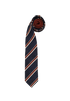 Prada Striped Tie, &pound;70, Accessories, Navy, Silk, Other view