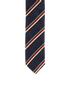 Prada Striped Tie, &pound;70, Accessories, Navy, Silk, Other view
