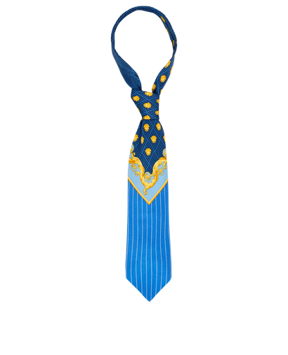 Versace Vintage Tie, &pound;50, Accessories, Blue/Yellow, Silk, Front view