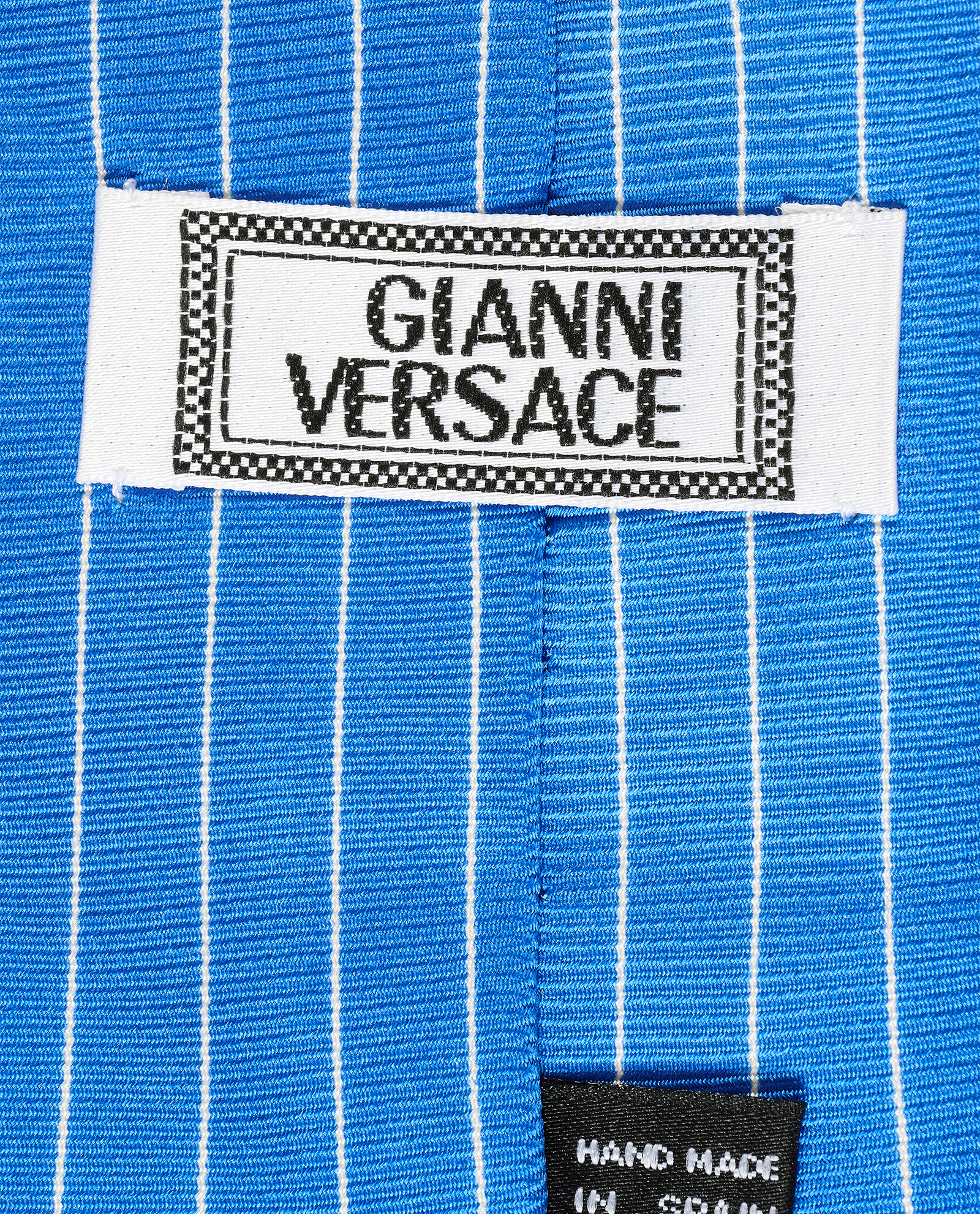 Versace Vintage Tie, &pound;50, Accessories, Blue/Yellow, Silk, Other view