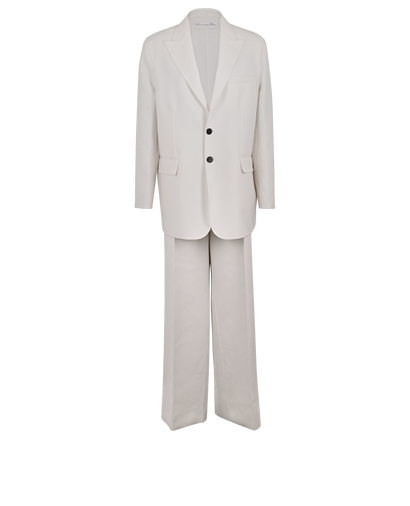 Christian Dior Blazer & Trousers Suit, £350, Clothing, Cream, Wool, Front view
