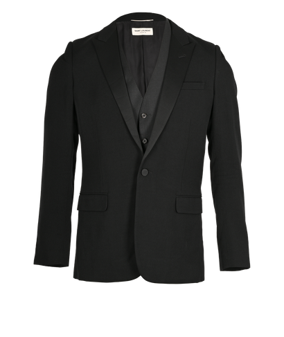 Saint Laurent Tuxedo Jacket and Vest, &pound;330, Clothing, Black, Wool, Front view