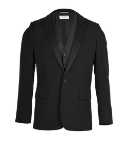 Saint Laurent Tuxedo Jacket and Vest, Mens, Wool, Black, Sz XXL, 2*