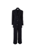 Self-Portrait Rhinestone Embellished Pinstripe Suit, &pound;320, Clothing, Navy, Polyester (Polymer), Front view