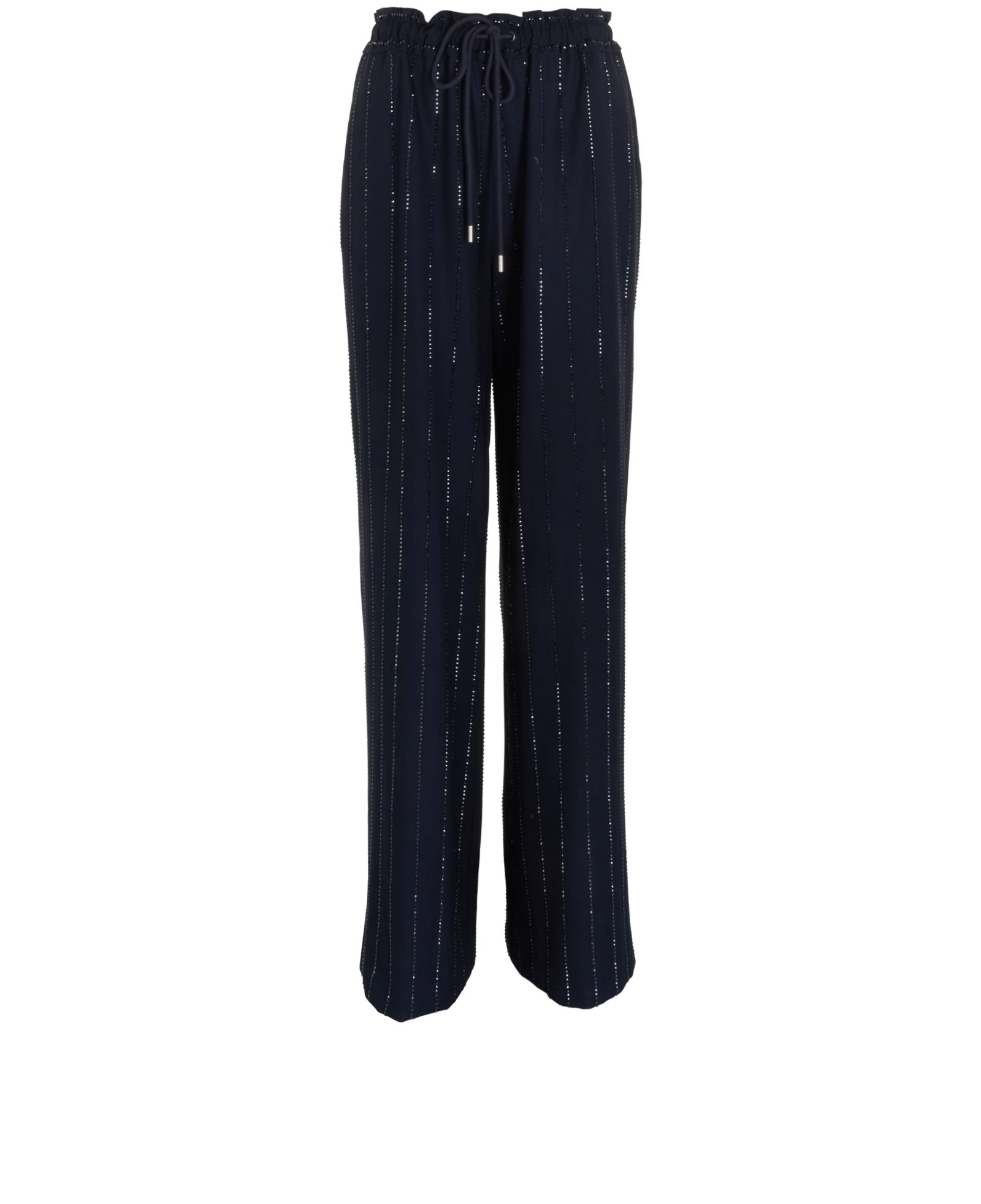 Self-Portrait Rhinestone Embellished Pinstripe Suit, &pound;320, Clothing, Navy, Polyester (Polymer), Other view