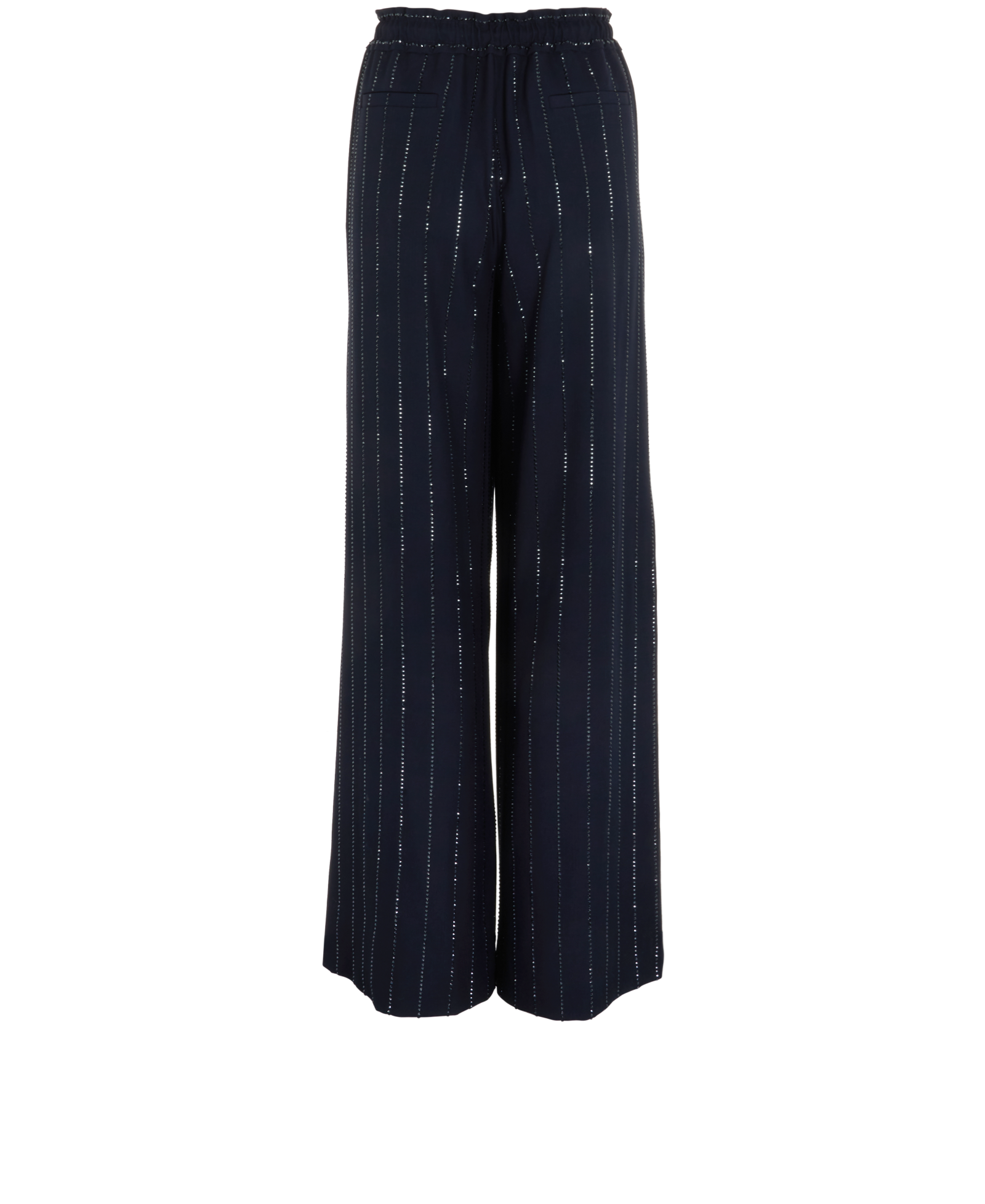 Self-Portrait Rhinestone Embellished Pinstripe Suit, &pound;320, Clothing, Navy, Polyester (Polymer), Other view