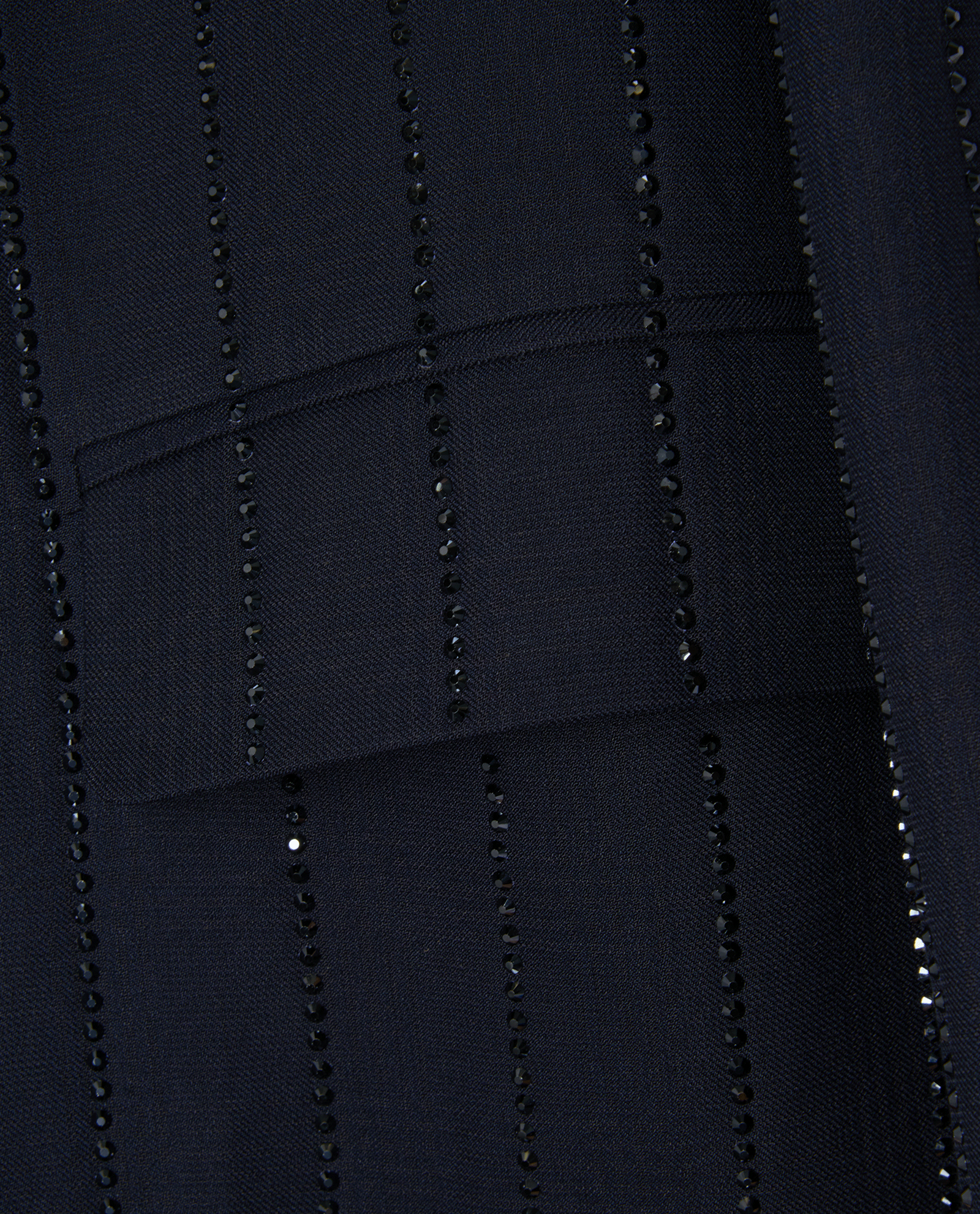 Self-Portrait Rhinestone Embellished Pinstripe Suit, &pound;320, Clothing, Navy, Polyester (Polymer), Other view