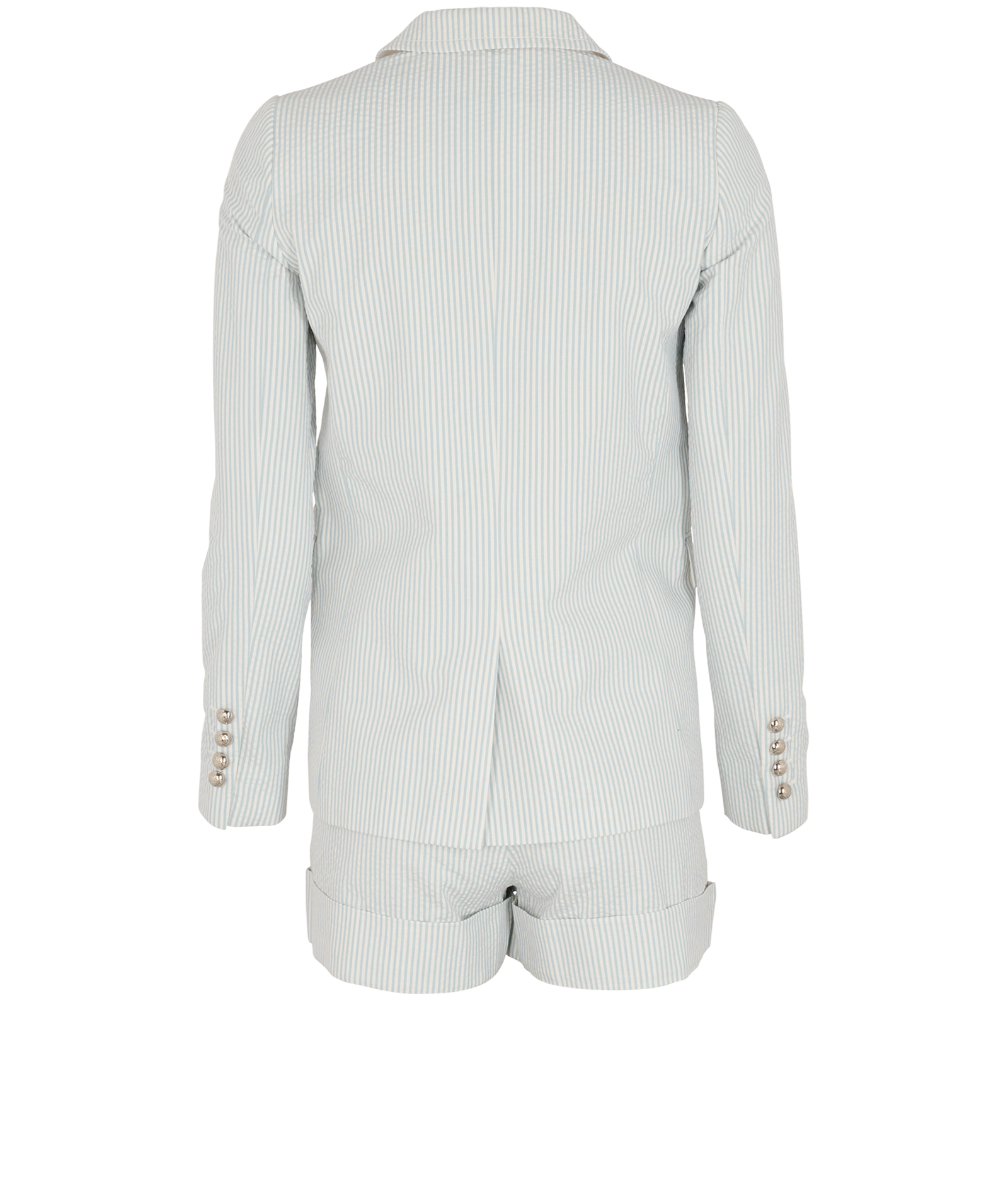 Gucci Striped Jacket/Shorts Co-ord, &pound;250, Clothing, Blue/White, Cotton, Back view