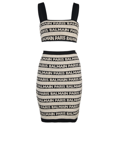 Balmain Crop Top Pencil Skirt Co-ord, front view