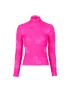 Balenciaga Laced Turtleneck Top/Gloves, front view