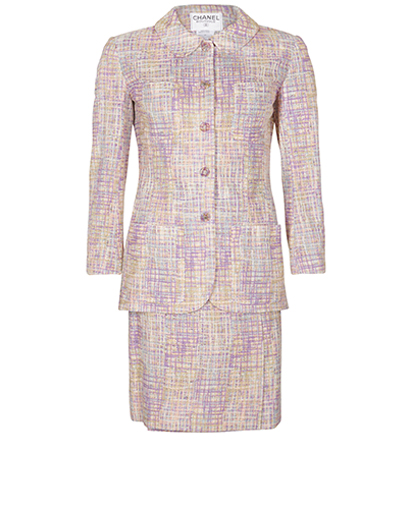 Chanel 1998 Two Piece Suit, &pound;650, Clothing, Pink/White, Cotton, Front view