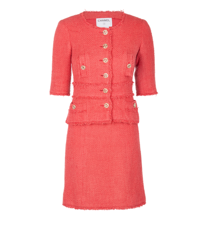Chanel 2010P Tweed Skirt and Blazer Co-Ord, front view