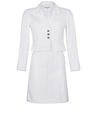 Chanel 1997 Boutique Cropped Jacket and Skirt Co-ord, front view