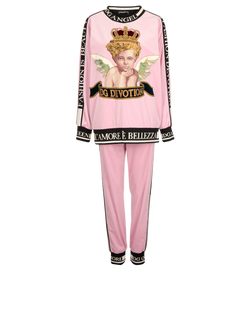 Dolce & Gabbana Sweatshirt and Joggers Co-Ord, Cotton, Pink, UK8, 3*