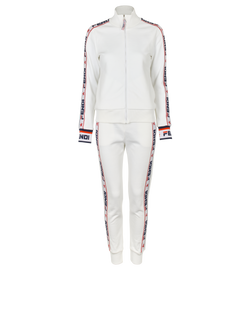 Fendi Tracksuit Co-Ord, Cotton, White/Blue, UK8, 2*