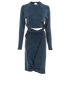 Jacquemus Espelho Cutout Crop Top/ Miniskirt, front view