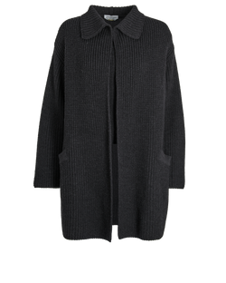 Max Mara Knitted Top & Cardigan Set, Wool, Black, Sz M, 3*