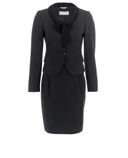 Max Mara Pinstripe Blazer & Skirt Co-ord, front view