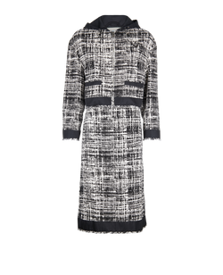 Prada Tweed Co-Ord, Cotton, Black/White, UK8, 3*