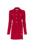 Self-Portrait Heart Buttons Cardigan and Skirt, front view