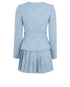 Self Portrait Sequin Boucle Mini Skirt Co-ord, back view