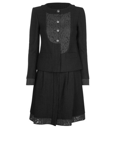 Chanel Lace Paneled Skirt/Suit Coord, front view