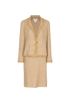 Chanel 2004A Boucle Skirt &Jacket Co-Ord, &pound;1,300, Clothing, Beige, Sequins/Wool, Front view
