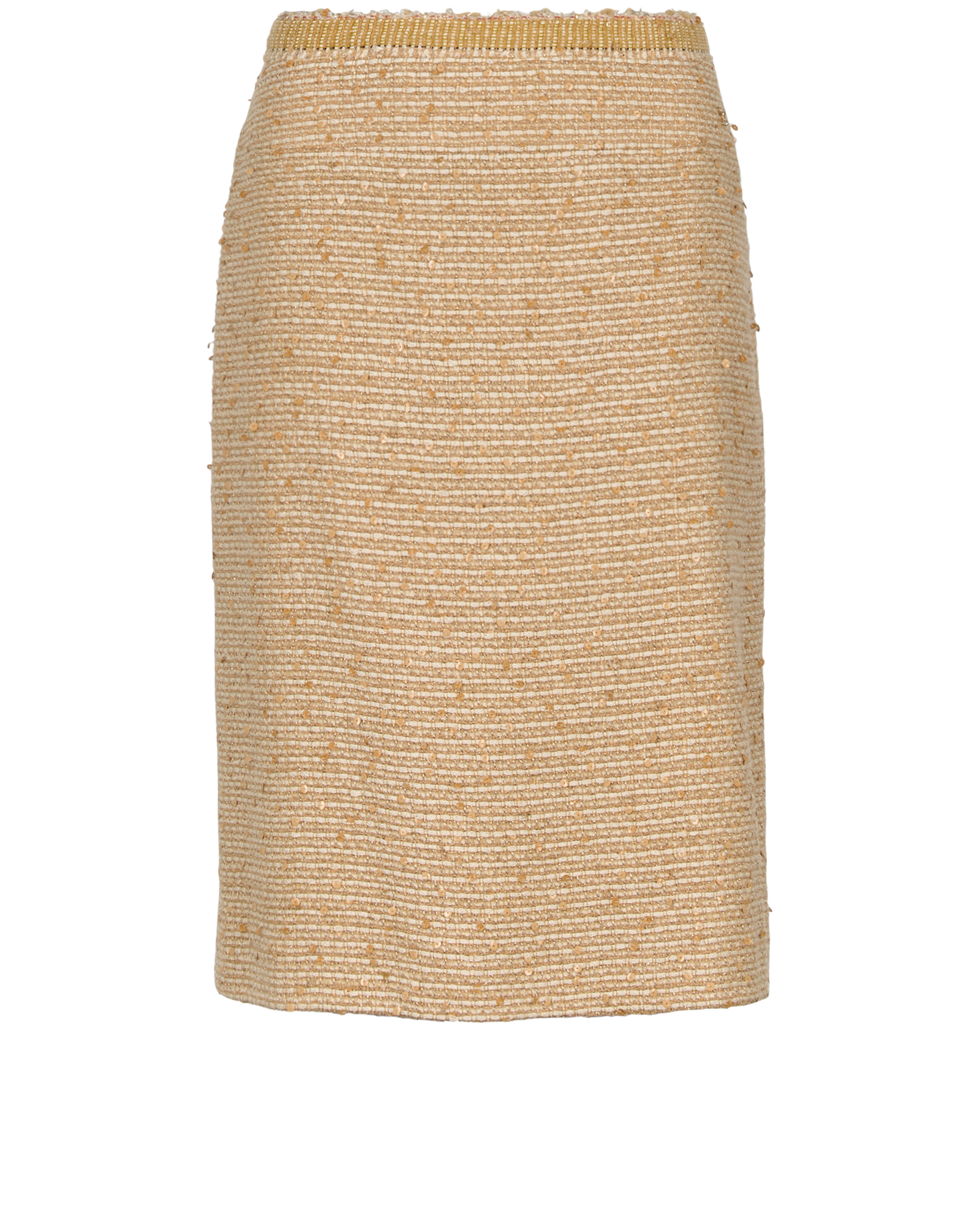 Chanel 2004A Boucle Skirt &Jacket Co-Ord, &pound;1,300, Clothing, Beige, Sequins/Wool, Other view