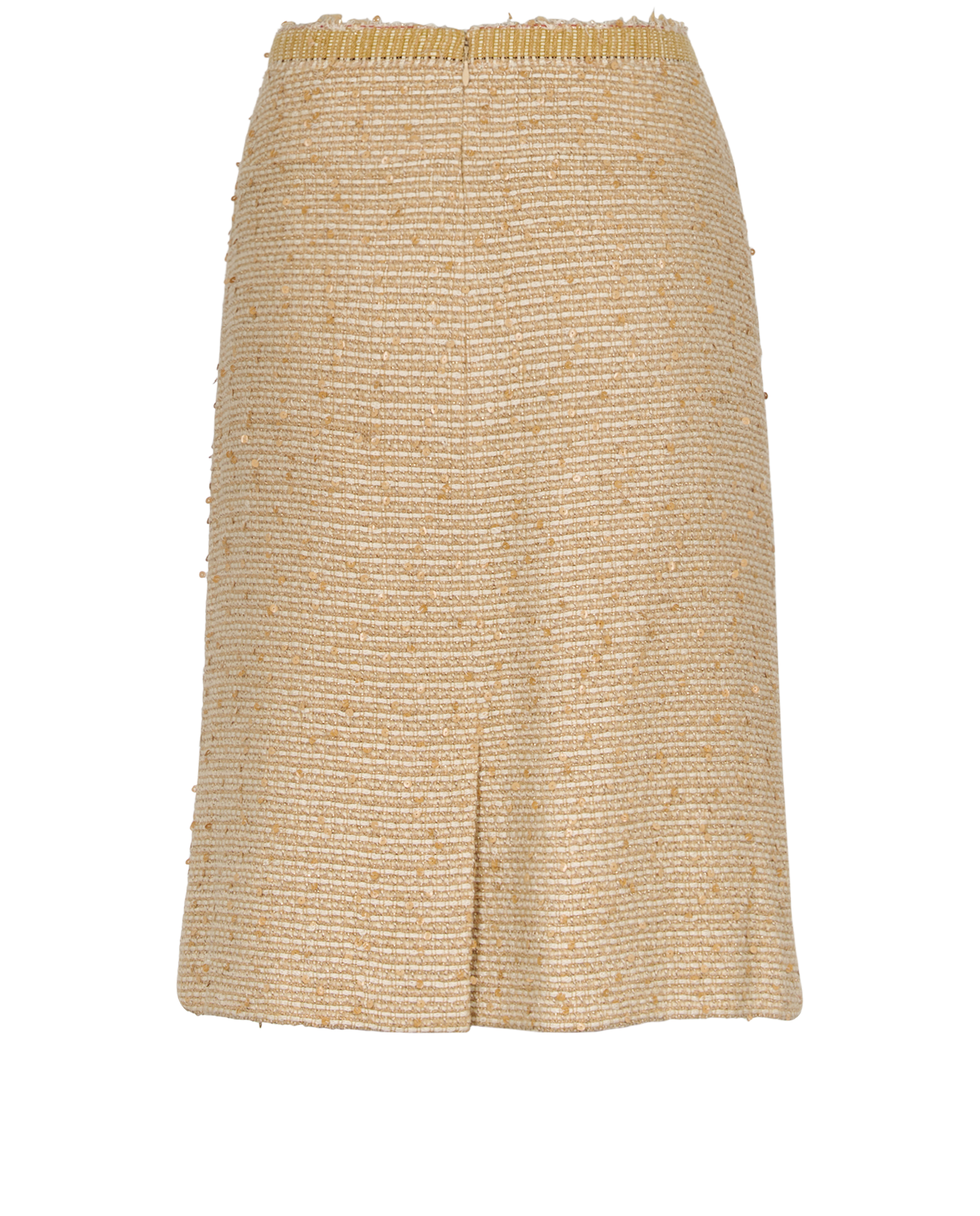 Chanel 2004A Boucle Skirt &Jacket Co-Ord, &pound;1,300, Clothing, Beige, Sequins/Wool, Other view