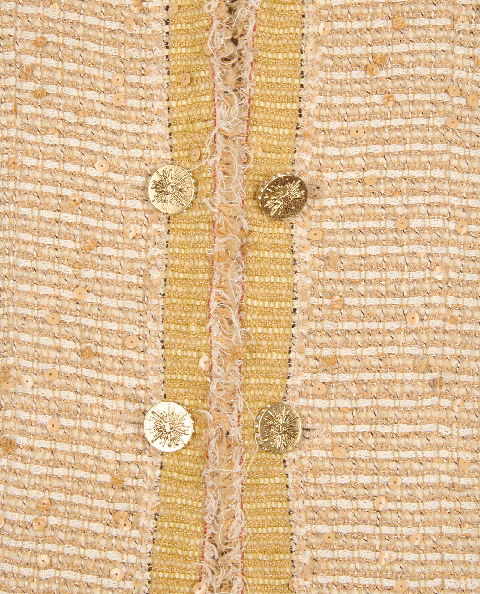 Chanel 2004A Boucle Skirt &Jacket Co-Ord, &pound;1,300, Clothing, Beige, Sequins/Wool, Other view