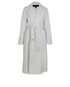 Louis Vuitton Belted Wrap Coat, &pound;595, Clothing, White, Wool, Front view