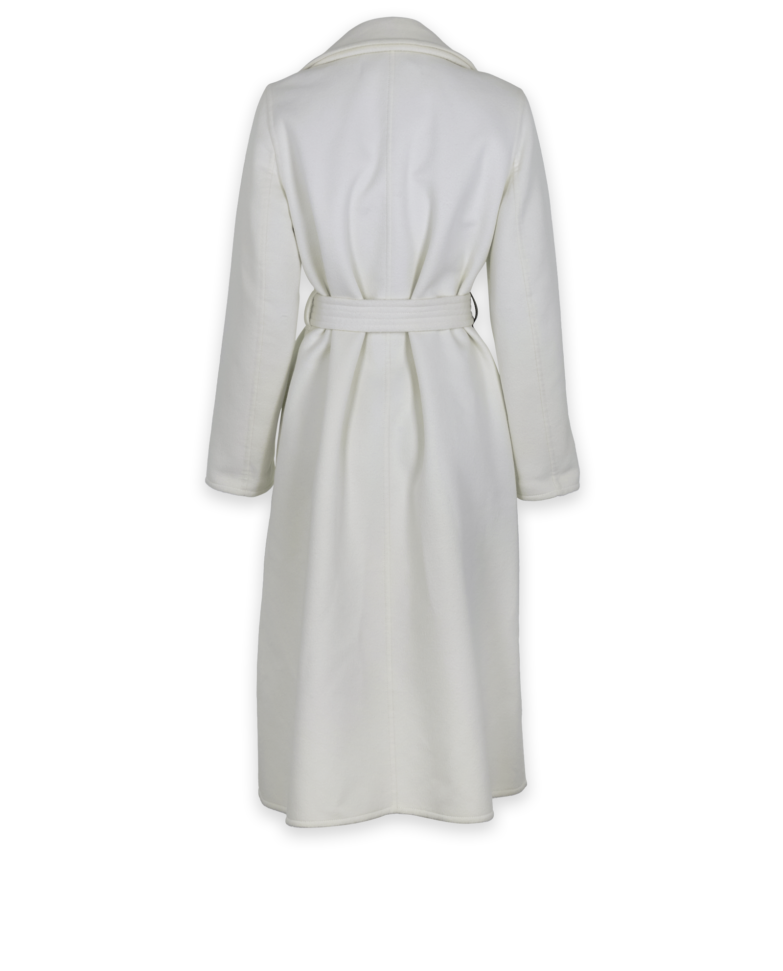 Louis Vuitton Belted Wrap Coat, &pound;595, Clothing, White, Wool, Back view