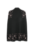 Alexander McQueen Embroidered Cape, &pound;420, Clothing, Black, Viscose/Wool, Back view