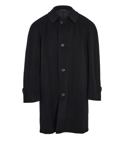 Loro Piana Vintage Oversized Coat, &pound;550, Clothing, Navy, Wool, Front view
