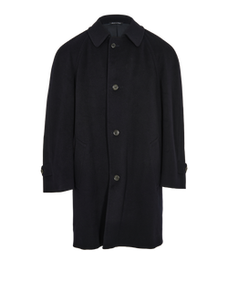 Loro Piana Vintage Oversized Coat, Mens, Wool, Navy, Sz M, 2*