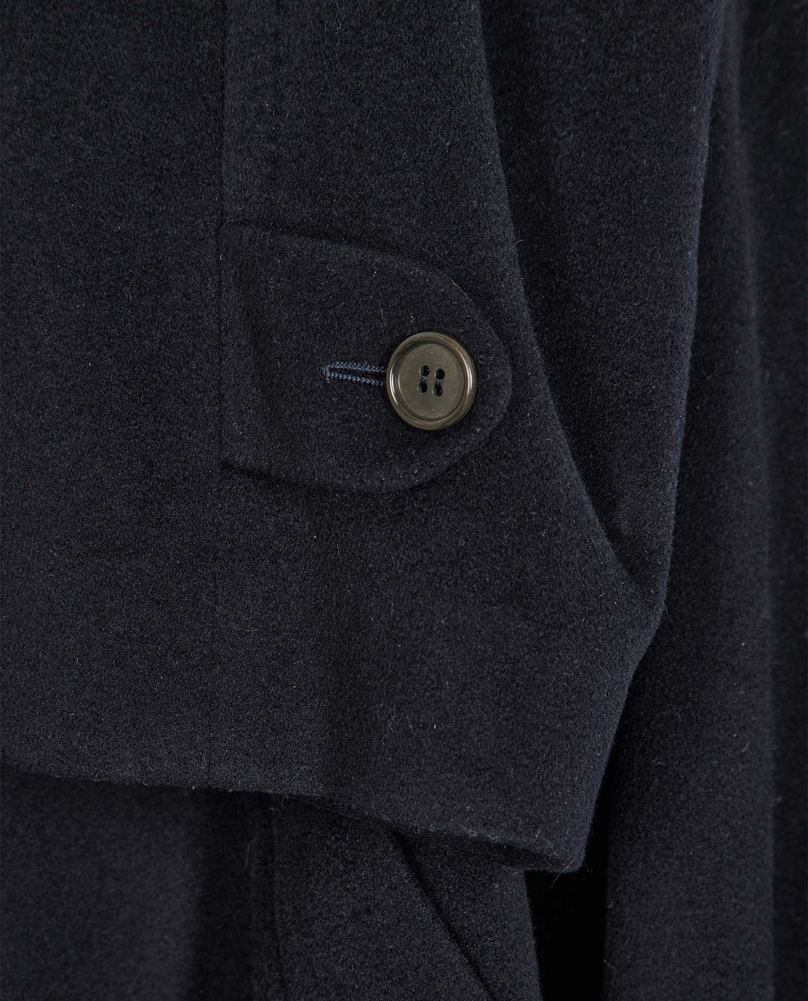 Loro Piana Vintage Oversized Coat, &pound;550, Clothing, Navy, Wool, Other view