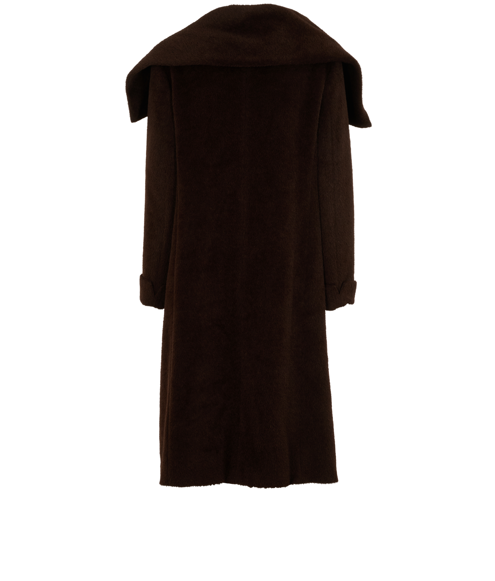Max Mara Single-Breasted Coat, &pound;495, Clothing, Brown, Alpaca Wool, Back view