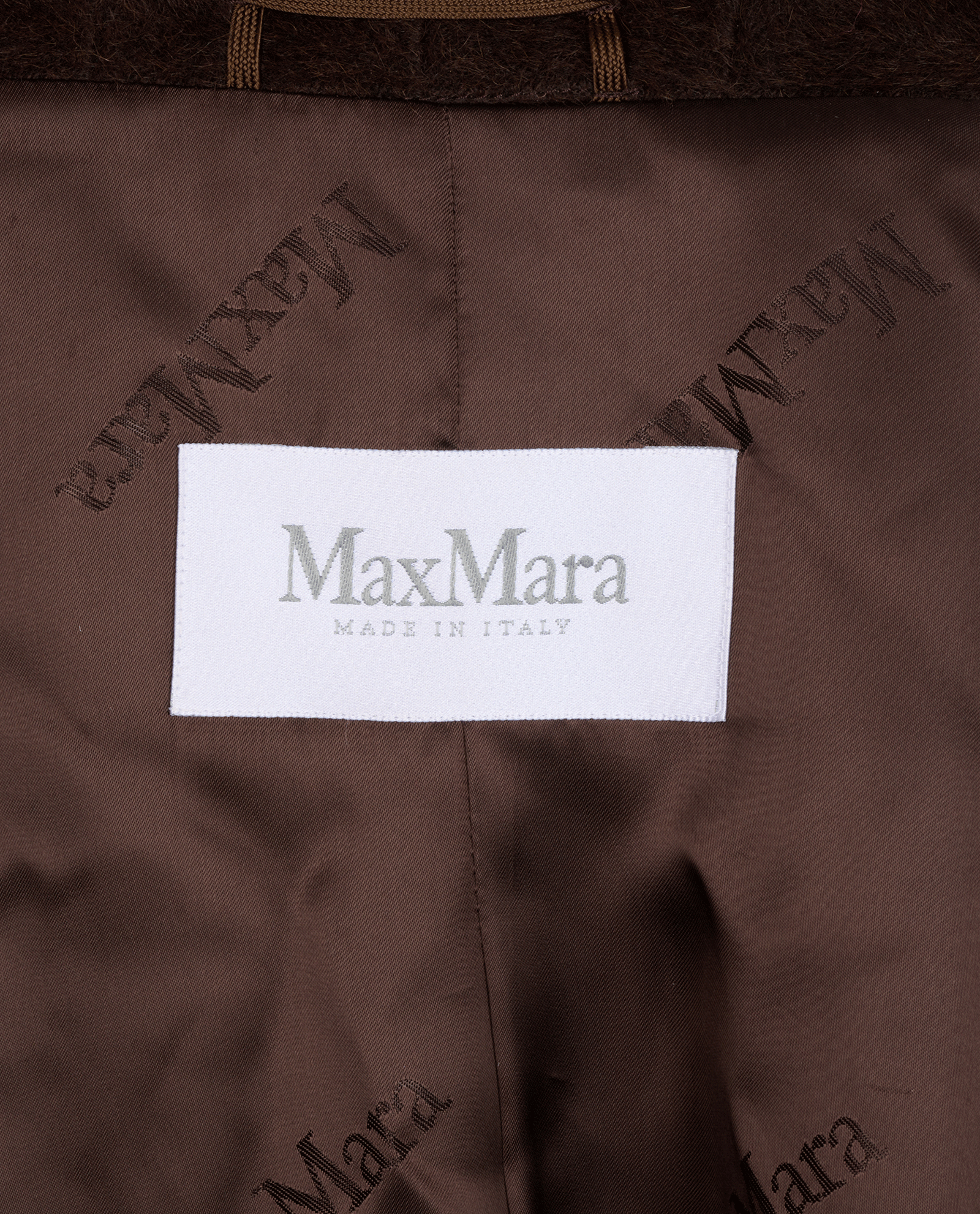 Max Mara Single-Breasted Coat, &pound;495, Clothing, Brown, Alpaca Wool, Other view