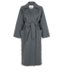 Max Mara Belted Coat, &pound;750, Clothing, Grey, Wool, Front view