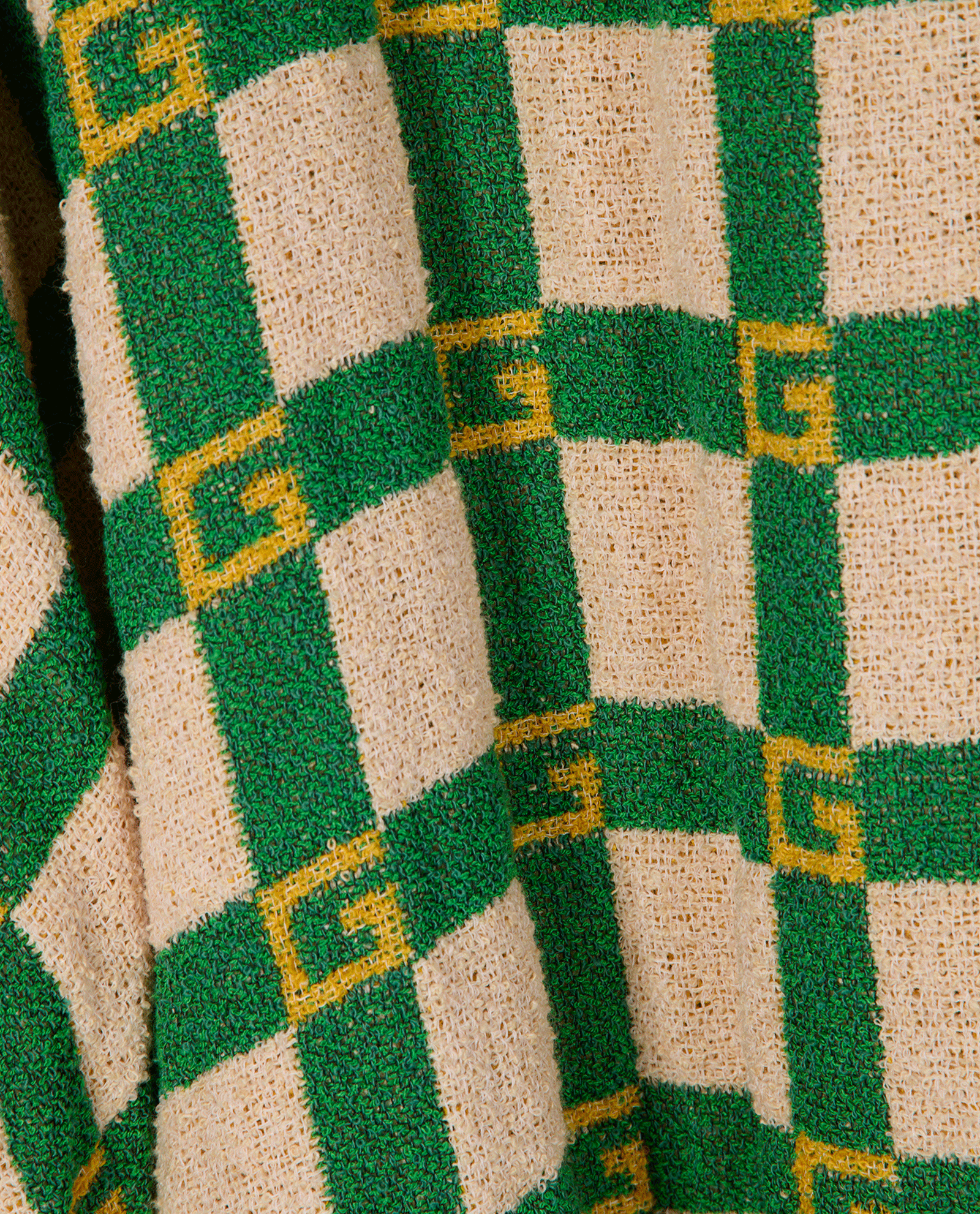 Gucci Towelling Robe, &pound;495, Clothing, Beige/Green, Polyester (Polymer), Other view
