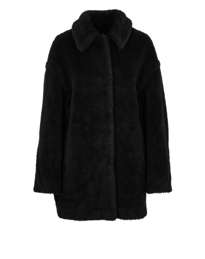 Max Mara Teddy Coat, &pound;560, Clothing, Black, Alpaca Wool, Front view