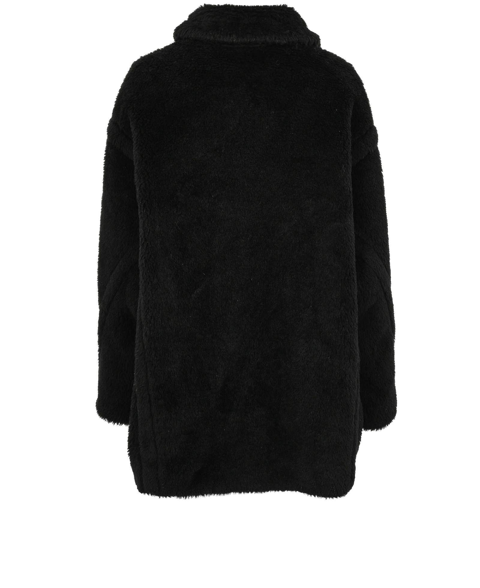 Max Mara Teddy Coat, &pound;560, Clothing, Black, Alpaca Wool, Back view