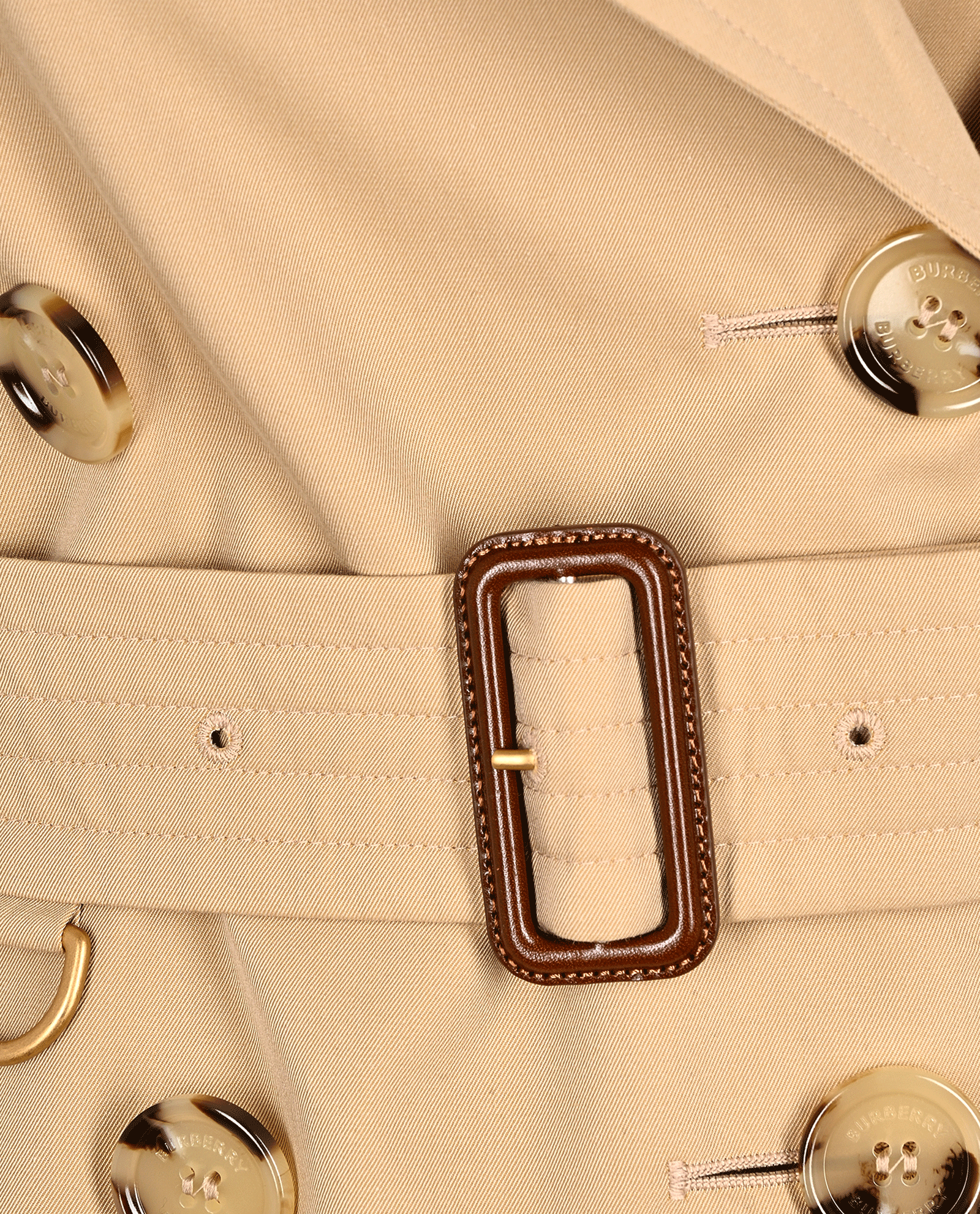Burberry The Kensington Trench Coat, &pound;995, Clothing, Beige, Cotton, Other view