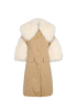 Burberry 2019SS Shearling Trim Trench Coat, £550, Clothing, Beige, Cotton/Shearling, Front view