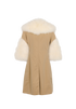Burberry 2019SS Shearling Trim Trench Coat, £550, Clothing, Beige, Cotton/Shearling, Back view