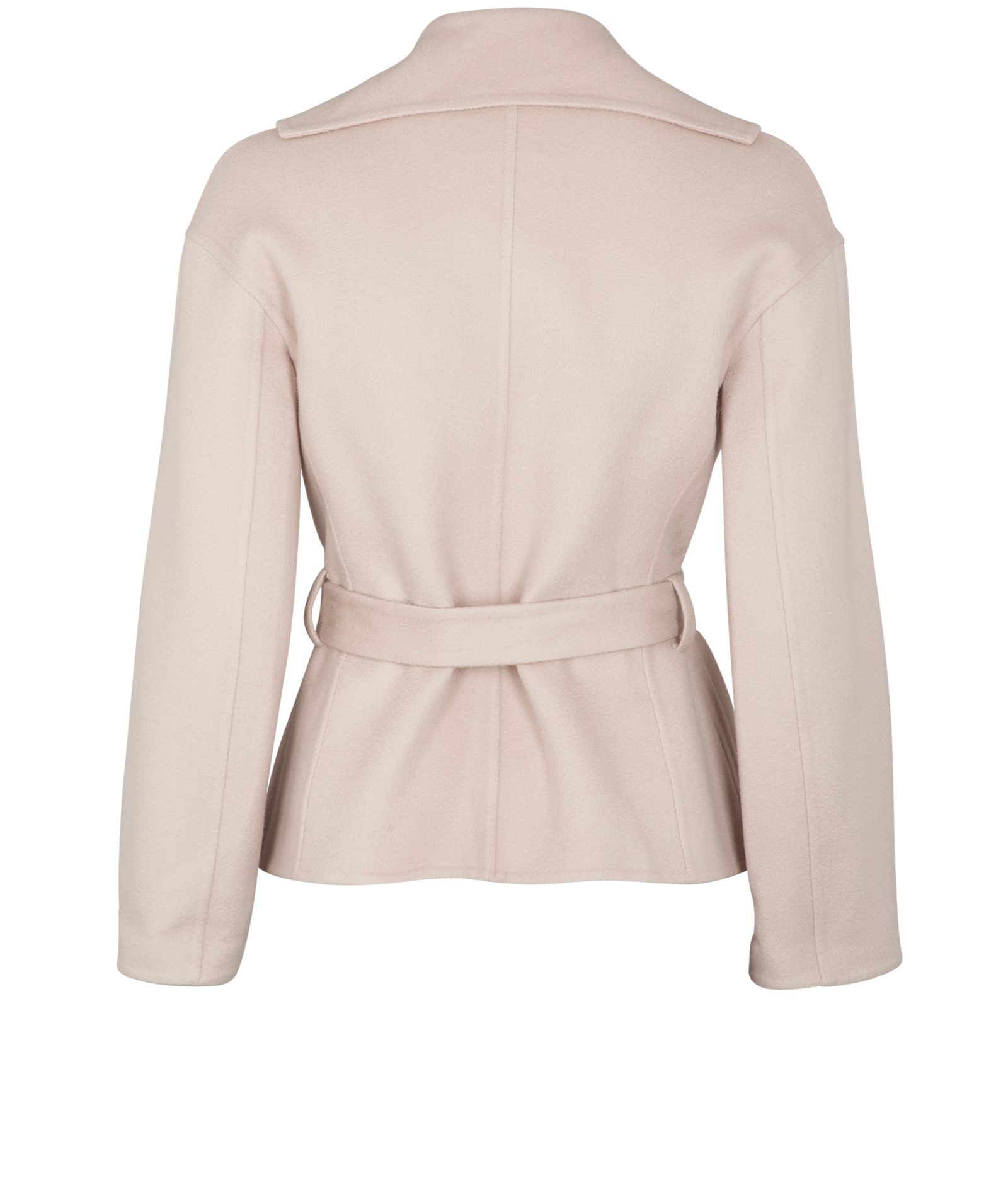 Hermes Belted Short Coat, &pound;490, Clothing, Pink, Cashmere, Back view