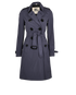 Burberry Technical Trench Coat, £350, Clothing, Blue, Polyester Mix, Front view