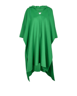 Max Mara Hooded Cape, Wool, Green, Sz S, 2*