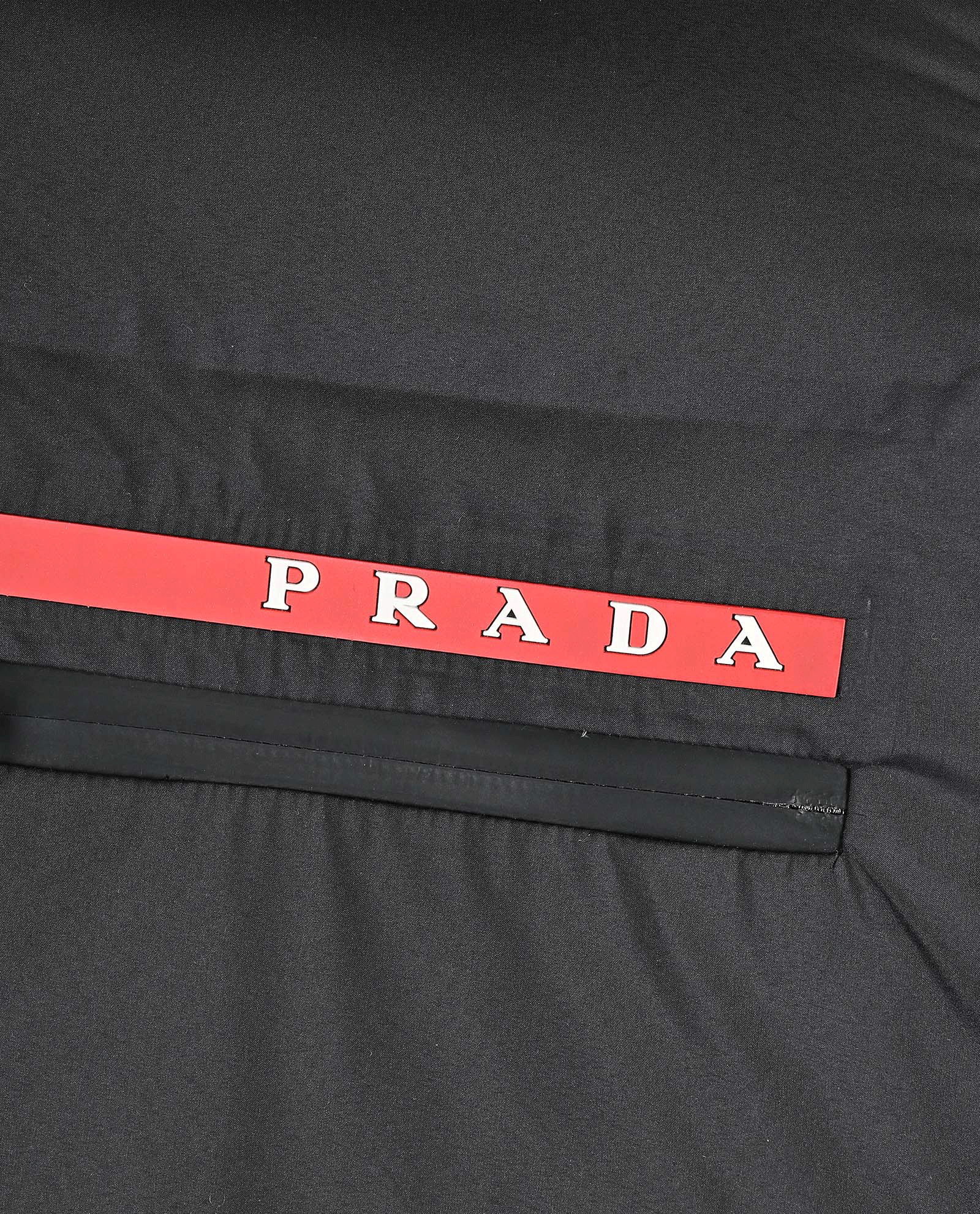 Prada Oversized Technical Re-Nylon Long Coat, &pound;950, Clothing, Black, Polyester (Polymer), Other view