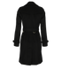 Burberry The Sandringham Trench Coat, &pound;1,200, Clothing, Black, Cashmere, Back view